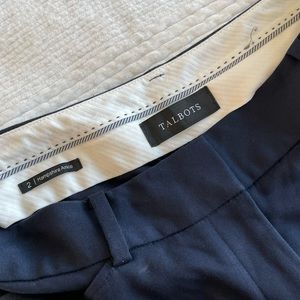 Talbots Hampshire Ankle Pants in Navy Blue, Size 2